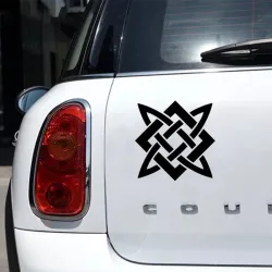 Decoratieve autosticker - Slavisch patroon - 15 * 15cmStickers