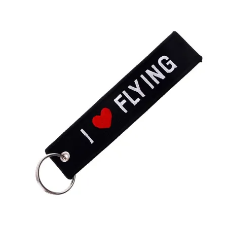 Ik hou van vliegen - sleutelhanger - 13 cm * 3 cmSleutelhangers