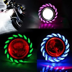 Phare moto - projecteur LED - lumière unique - yeux d'ange/diable