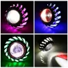 Phare moto - projecteur LED - lumière unique - yeux d'ange/diable