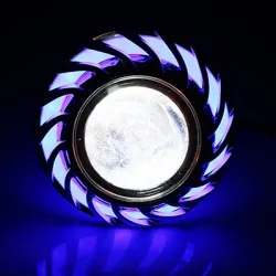 Phare moto - projecteur LED - lumière unique - yeux d'ange/diable