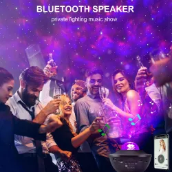 Starry sky projector - LED night light - with speaker - BluetoothLights & lighting