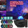 Starry sky projector - LED night light - with speaker - BluetoothLights & lighting