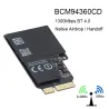 1750Mbps - dwuzakresowa karta WiFi Bluetooth - 2,4GHz/5GHz - Broadcom BCM94360CD - moduł bezprzewodowySieć