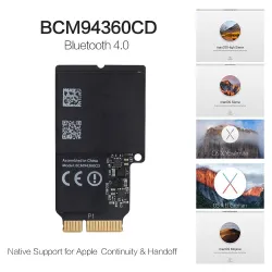 1750Mbps - dwuzakresowa karta WiFi Bluetooth - 2,4GHz/5GHz - Broadcom BCM94360CD - moduł bezprzewodowySieć