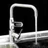 Affichage de la température de l'eau - thermomètre - rotatif à 360° - écran numérique LED - pour douche / bain