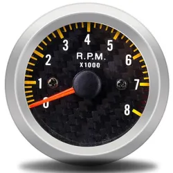 Obrotomierz samochodowy LED - 52mm - 0-8000 obr/min - 12VAkcesoria do wnętrz