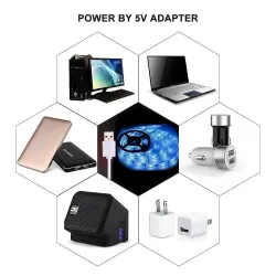 TV bakgrunnsbelysningslist - LED - RGB - USB-tilkobling - med fjernkontroll