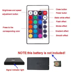 TV bakgrunnsbelysningslist - LED - RGB - USB-tilkobling - med fjernkontroll