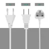 40W - Chargeur intelligent - multi port - 8 USB - 5V 8A - LED