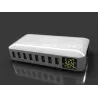 40W - Smart oplader - multiport - 8 USB - 5V 8A - LED