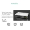 40W - Smart oplader - multiport - 8 USB - 5V 8A - LED