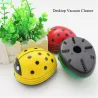 Mini aspirateur - pour bureau / table / clavier - forme coccinelle