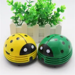 Mini aspirateur - pour bureau / table / clavier - forme coccinelle