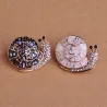 BrochesBroche caracol de cristal