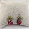 Boucles d'oreilles fruits design grenade