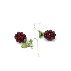 Boucles d'oreilles fruits design grenade