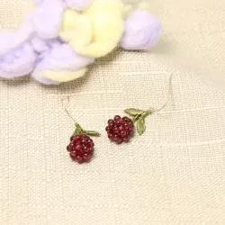 Granateple design frukt øredobber