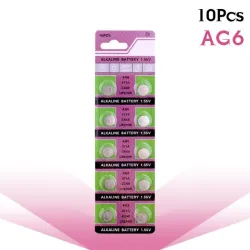 AG6 371 D371 605 SR920SW SR69 - alkaliskt knappbatteri - 10 st
