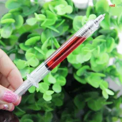Stylo à bille en forme de seringue liquide - 4 pièces
