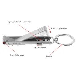 Ultra-thin - foldable hand / toe nail clippers - stainless steelClippers & Trimmers