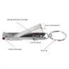 Ultra-mince - coupe-ongles pliable pour mains/orteils - acier inoxydable