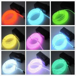 Luce LED neon flessibile - cavo 3 m - alimentata a batteria