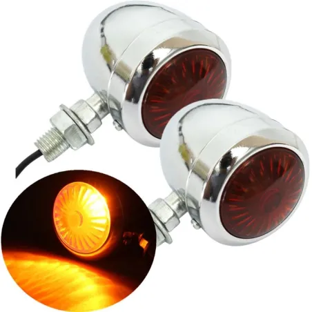 Indicatori di direzione per moto - indicatori - 12V - 2 pezzi