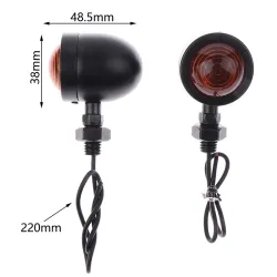 Indicatori di direzione per moto - indicatori - 12V - 2 pezzi