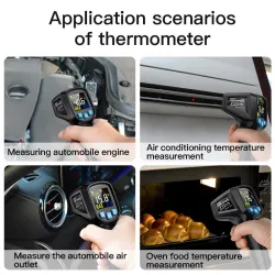Digital infraröd termometer - laserpistol - LCD - IR - beröringsfri