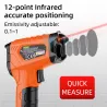 Digital infraröd termometer - laserpistol - LCD - IR - beröringsfri