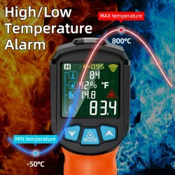 Digital infraröd termometer - laserpistol - LCD - IR - beröringsfri