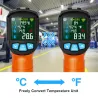 Cyfrowy termometr na podczerwień - pistolet laserowy - LCD - IR - bezkontaktowyTermometry