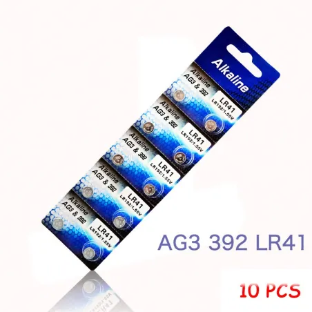 AG3 LR41 192 L736 392 SR736 V36A - knappcelle li-ion batterier - 10 stk.