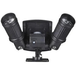 Lampada solare LED - sensore di movimento PIR - faretto doppia testa - applique impermeabile