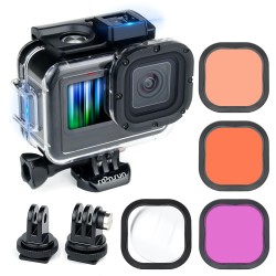 Lentes & filtrosFunda impermeable con filtros para GoPro Hero 9 - 10 - 11 - 12 - Carcasa protectora