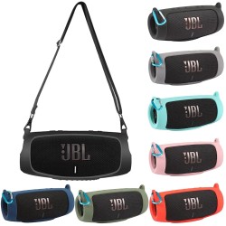 JBL Charge 5 - Cover protettiva in morbido silicone per altoparlante Bluetooth con cinturino