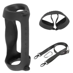 JBL Charge 5 - Housse de protection en silicone souple pour haut-parleur Bluetooth avec sangle