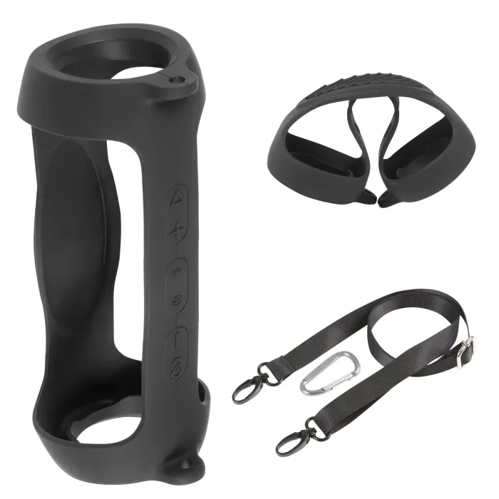 JBL Charge 5 - Housse de protection en silicone souple pour haut-parleur Bluetooth avec sangle