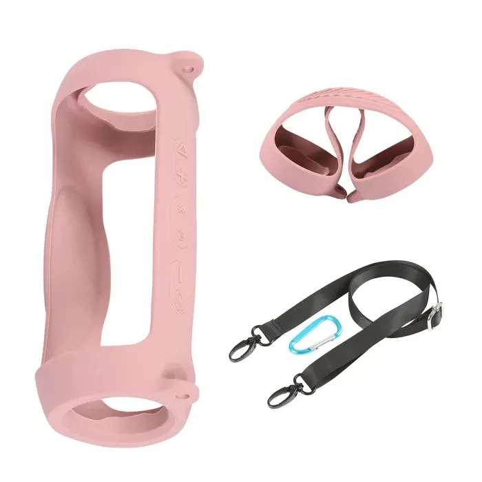 JBL Charge 5 - Housse de protection en silicone souple pour haut-parleur Bluetooth avec sangle