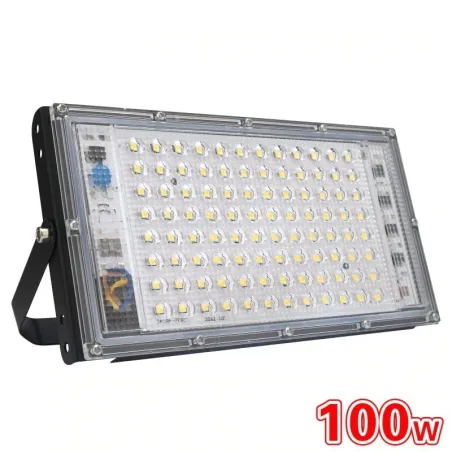 100W - AC 220V 230V 240V - Projecteur LED - Etanche IP65 - réflecteur extérieur