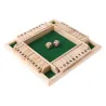 Chiudi la scatola - gioco da tavolo con dadi - 4 facce - 10 numeri - giocattolo in legno - 4 giocatori