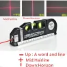 Multipurpose level laser - horizontal / vertical measure tapeMeasurement