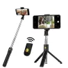 3-in-1-Selfie-Stick – kabellos – Bluetooth – faltbares Hand-Einbeinstativ – Stativ – mit Fernbedienung