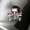 Universal tire air valve - caps - skull shape - 4 piecesValve caps