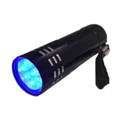 Mini UV lommelykt - vanntett - 9 LED