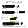 Mini UV lommelykt - vanntett - 9 LED