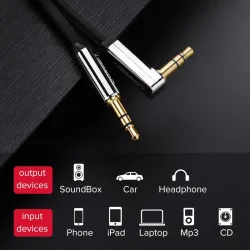 Ugreen AUX audio cable - jack 3.5mm - 0.5m - 1m - 1.5m - 2m - 3m - 5mCables