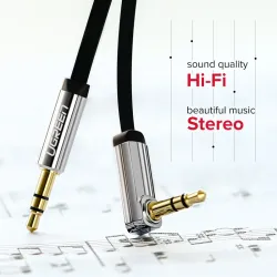 Ugreen AUX audio cable - jack 3.5mm - 0.5m - 1m - 1.5m - 2m - 3m - 5mCables