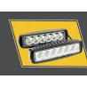 12V - 18W - Projecteur de travail LED pour moto - bateau - voiture 4x4 - SUV - ATV - spot / projecteur - 2 pièces